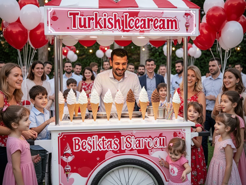 Beşiktaş dondurma arabası