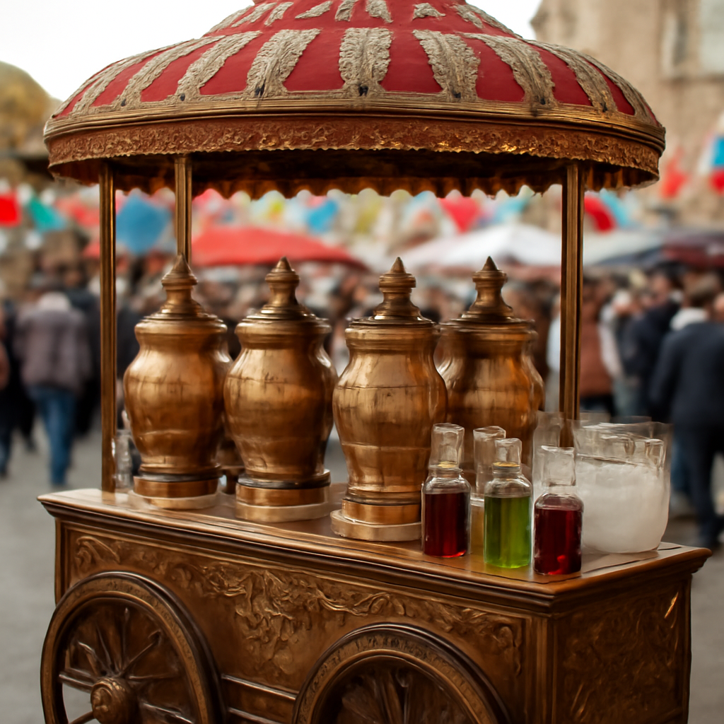 Eyüpsultan osmanlı şerbeti arabası