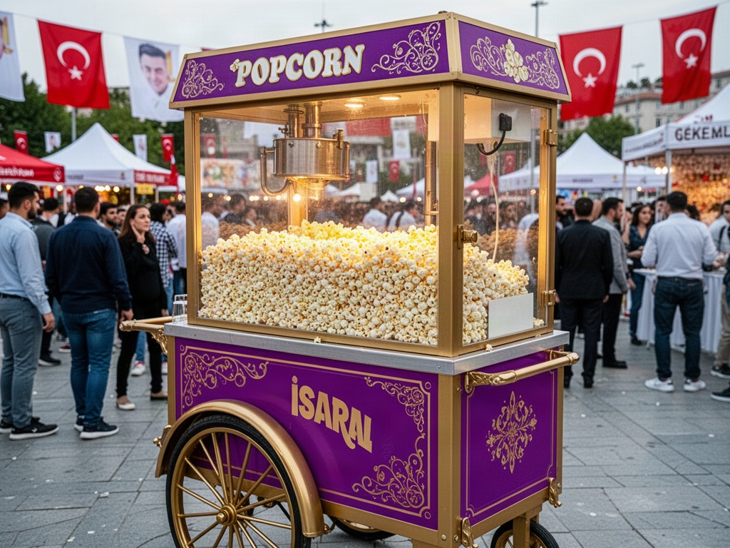 Maltepe patlamış mısır arabası