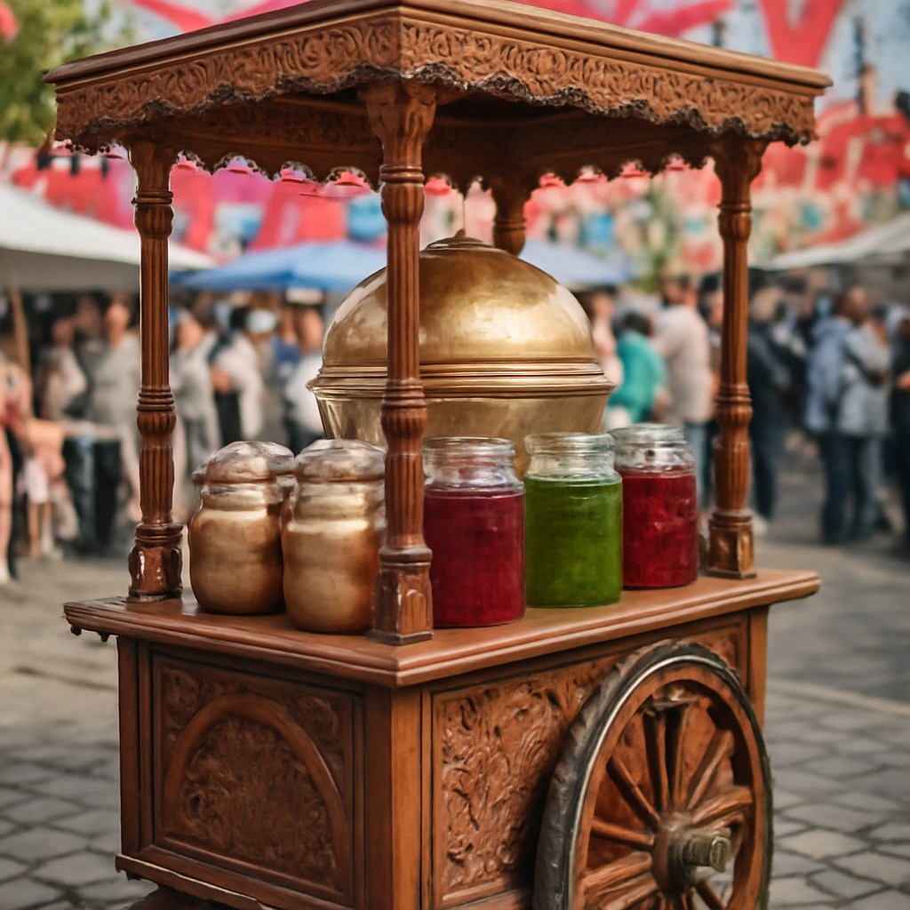 Kağıthane osmanlı şerbeti arabası